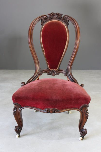 Antique French Nursing Bedroom Chair - Kernow Furniture