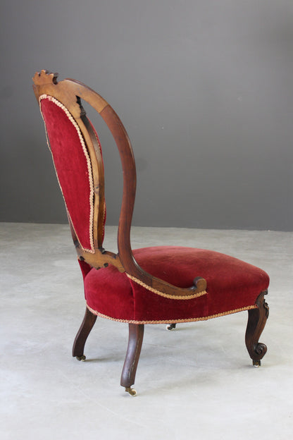 Antique French Nursing Bedroom Chair - Kernow Furniture