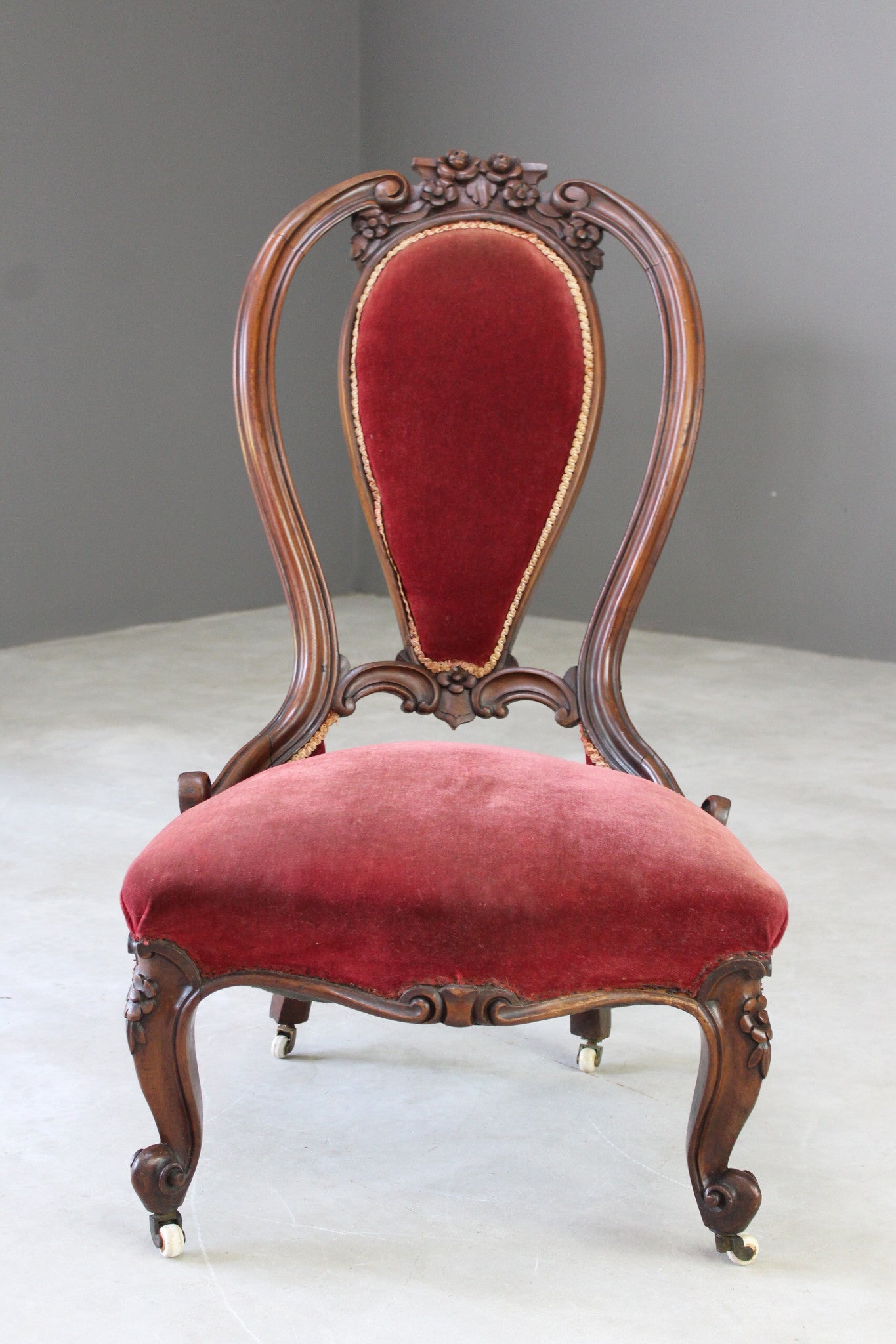 Antique French Nursing Bedroom Chair - Kernow Furniture