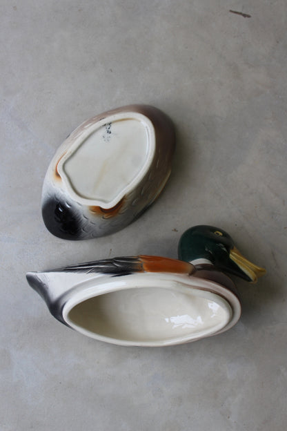 Ceramic Duck Dish & Lid - Kernow Furniture