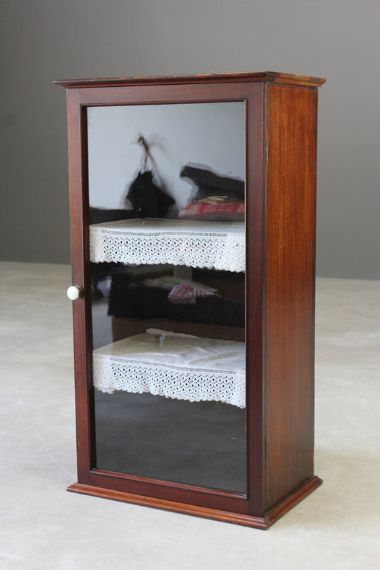 Antique Counter Top Glazed Cabinet - Kernow Furniture