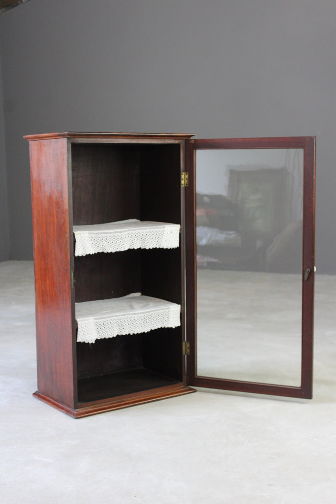 Antique Counter Top Glazed Cabinet - Kernow Furniture