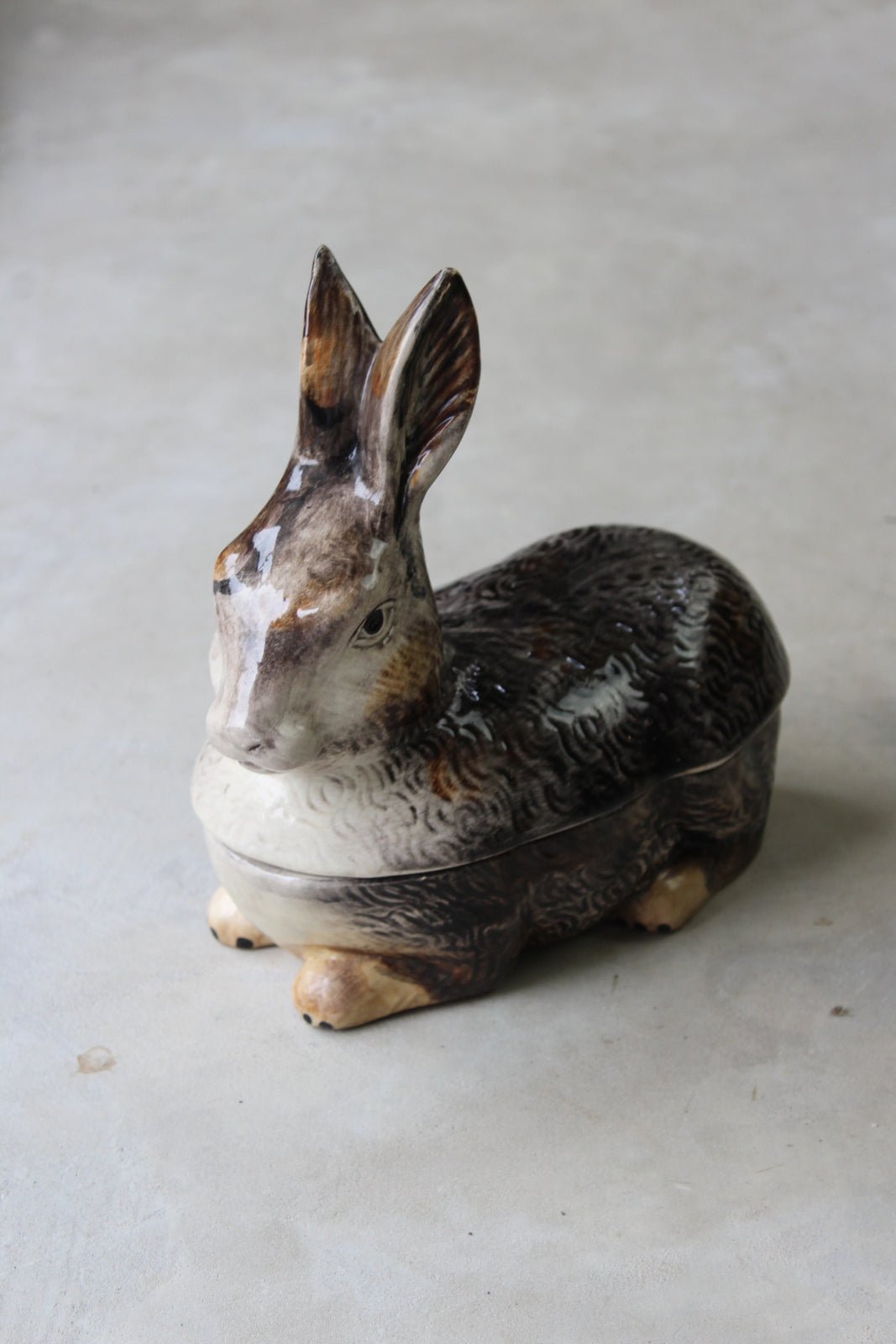 Ceramic Rabbit Dish & Lid - Kernow Furniture