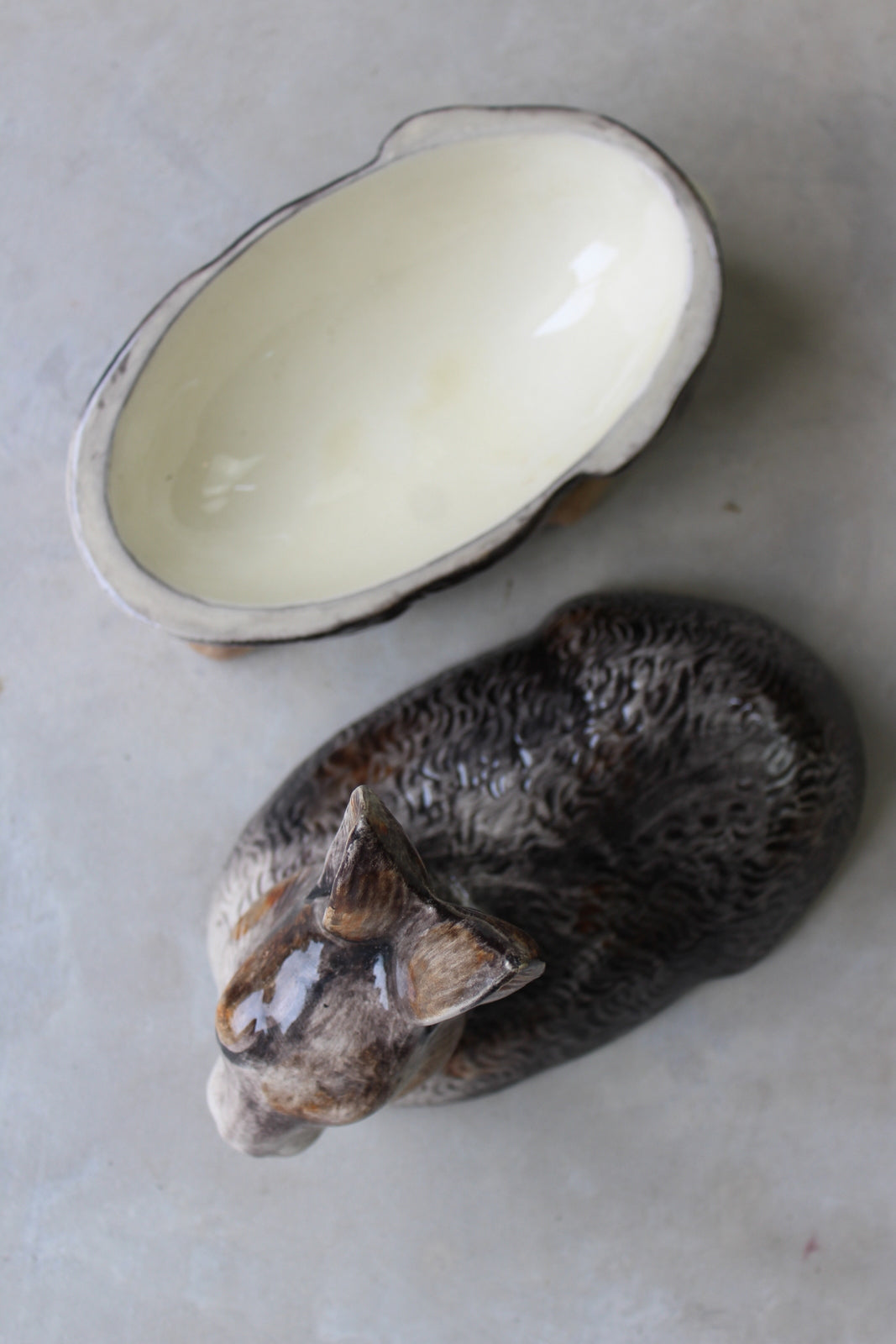 Ceramic Rabbit Dish & Lid - Kernow Furniture