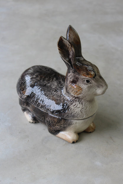 Ceramic Rabbit Dish & Lid - Kernow Furniture