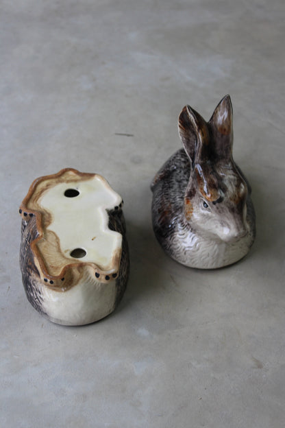 Ceramic Rabbit Dish & Lid - Kernow Furniture