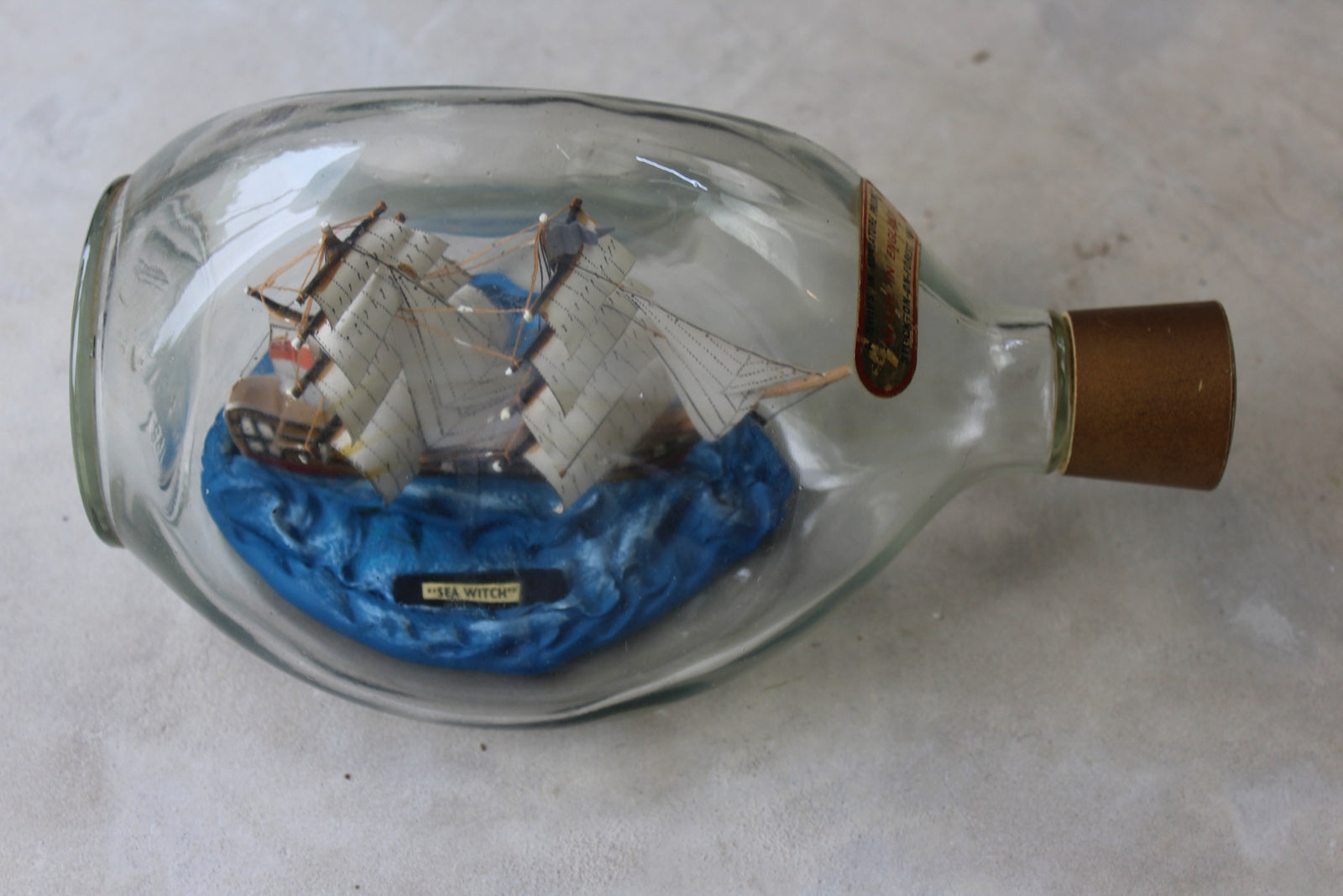 Ship In a Haig Dimple Bottle - Sea Witch - Kernow Furniture