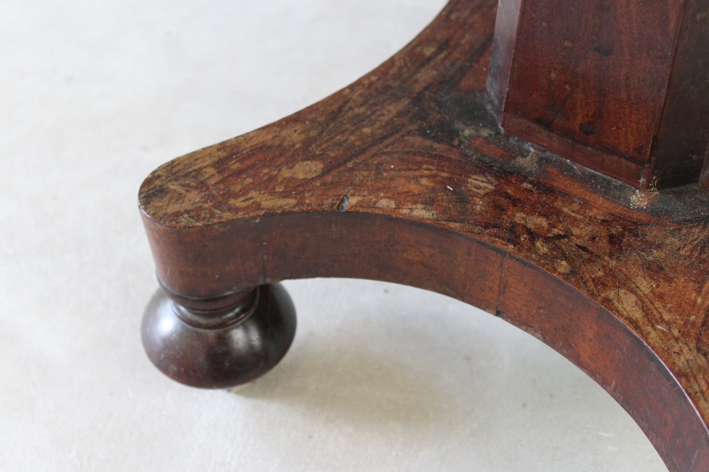 Antique 19th Century Mahogany Drop Leaf Work Table - Kernow Furniture