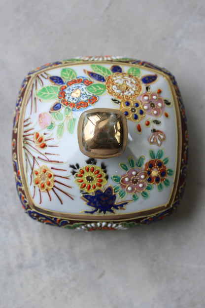 Oriental Floral Tea Caddy - Kernow Furniture