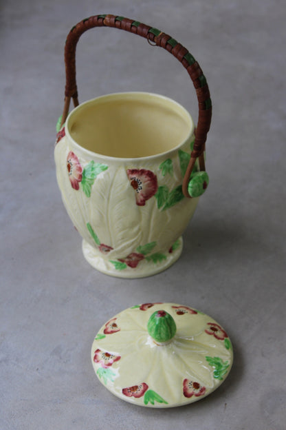 Vintage Burlington Ware 1930s Floral Tea Caddy - Kernow Furniture