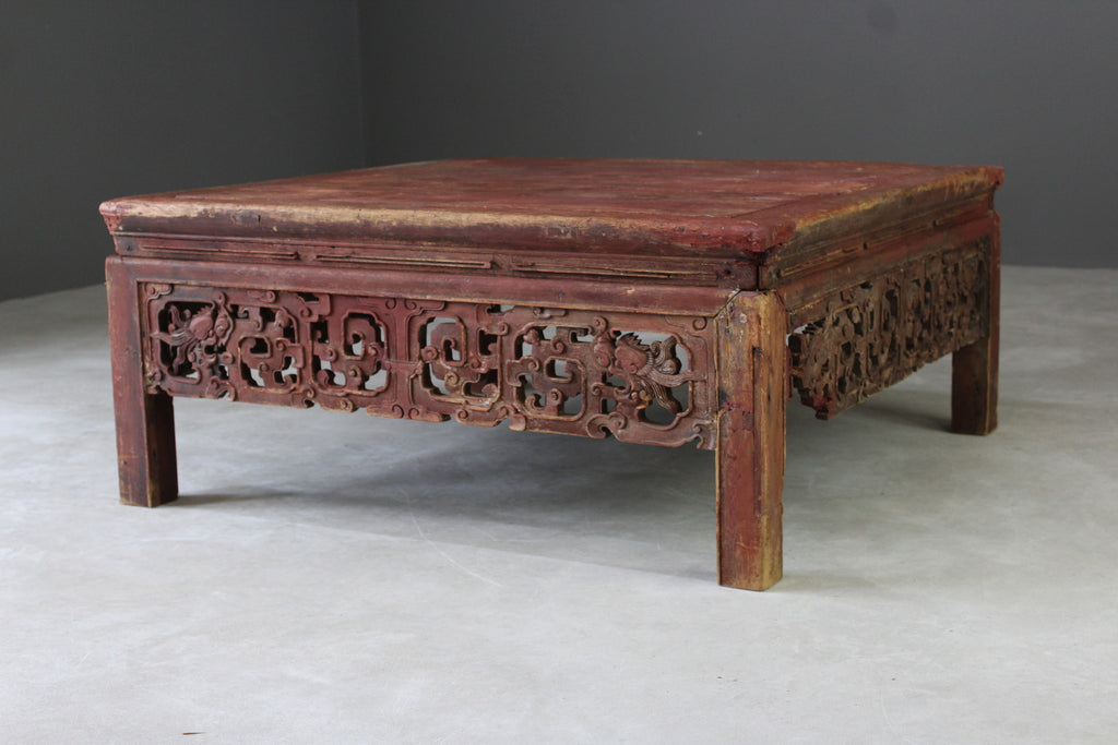 Chinese Large Square Coffee Table - Kernow Furniture