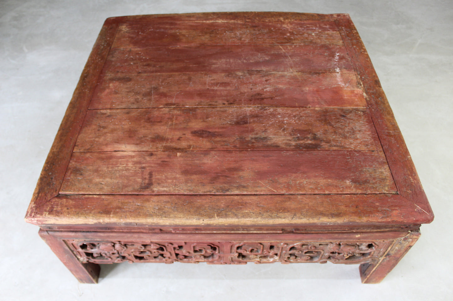 Chinese Large Square Coffee Table - Kernow Furniture