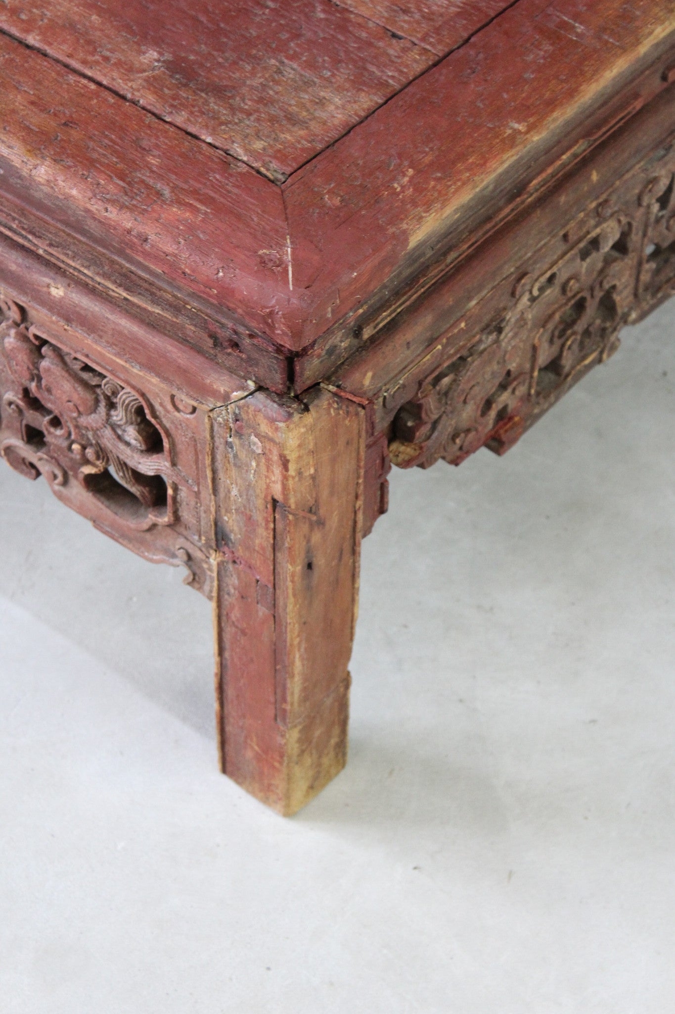 Chinese Large Square Coffee Table - Kernow Furniture