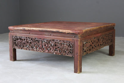 Chinese Large Square Coffee Table - Kernow Furniture