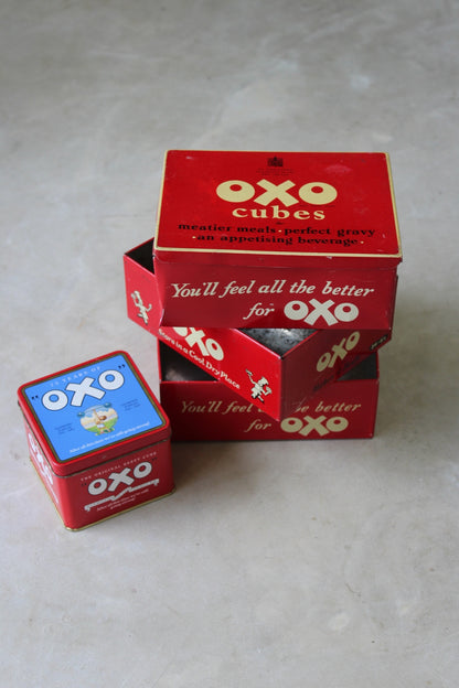 Vintage Oxo Tins - Kernow Furniture