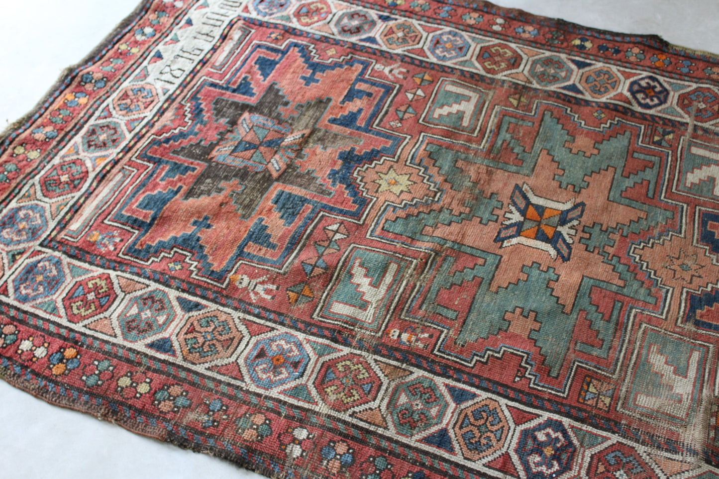 Antique Armenian Garabagh Rug - Kernow Furniture