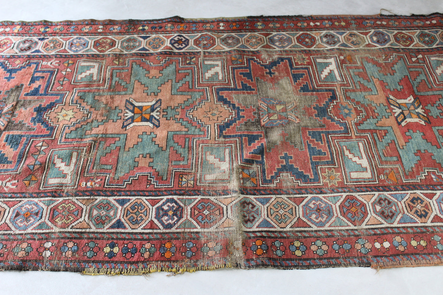 Antique Armenian Garabagh Rug - Kernow Furniture