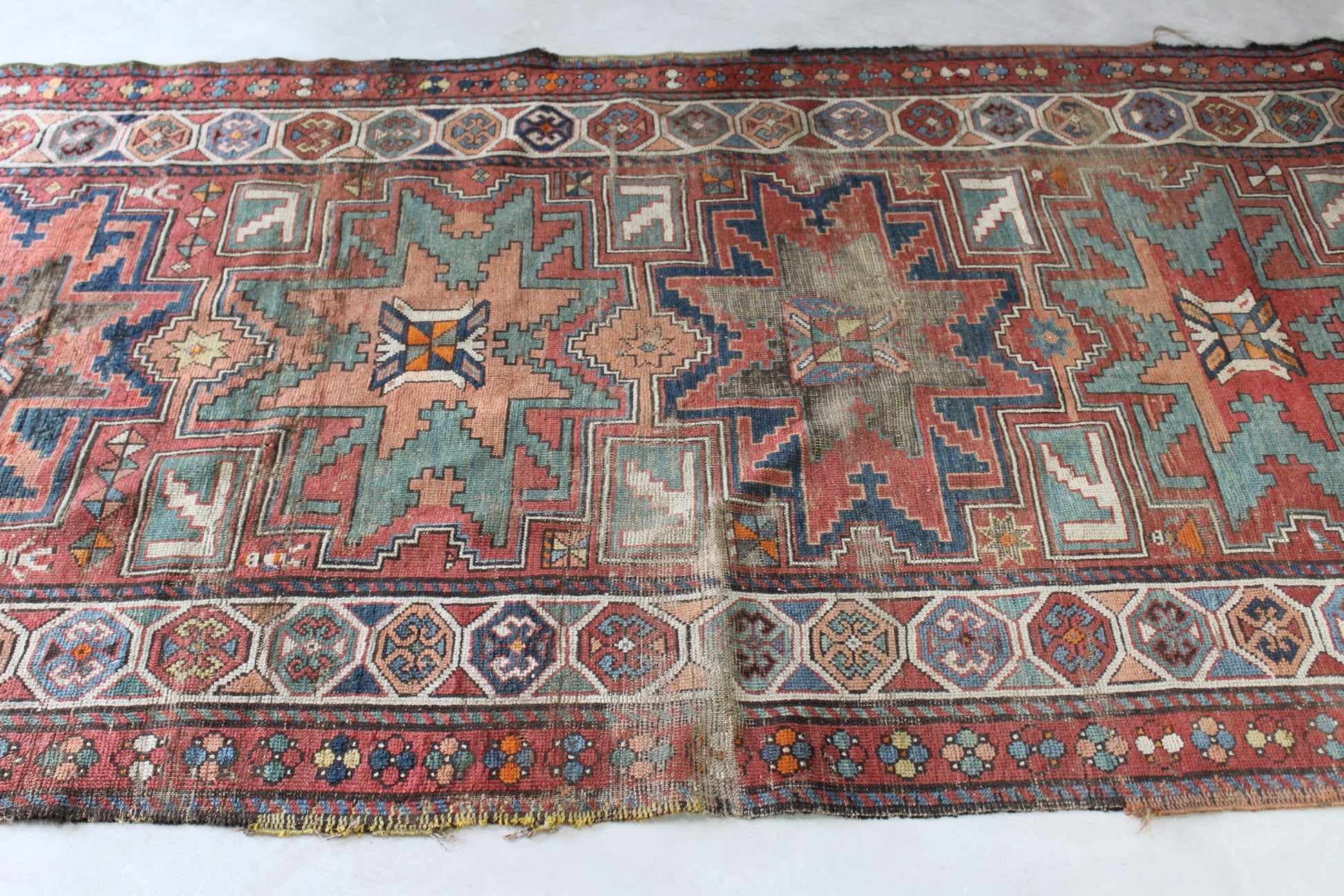 Antique Armenian Garabagh Rug - Kernow Furniture