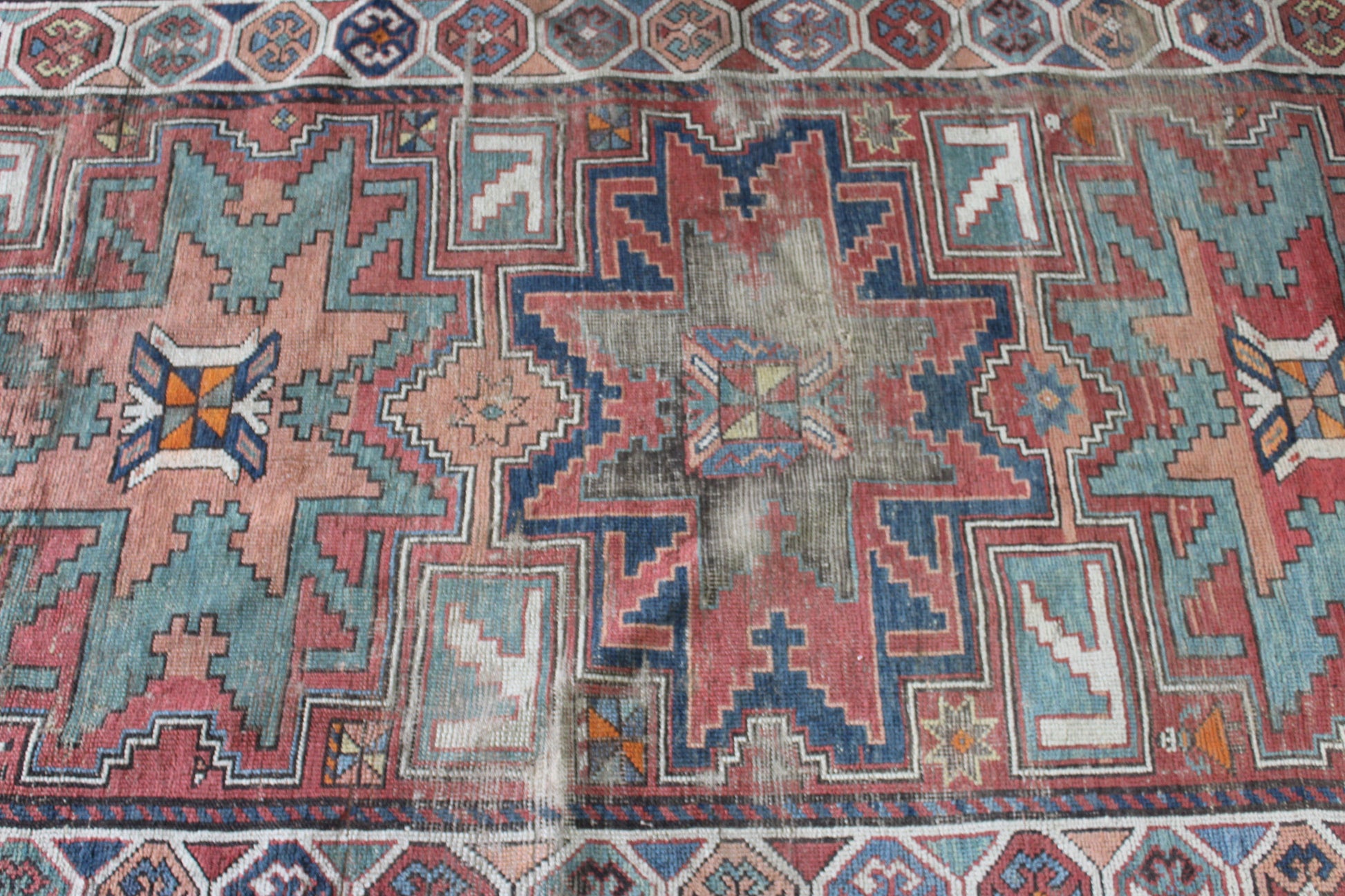 Antique Armenian Garabagh Rug - Kernow Furniture