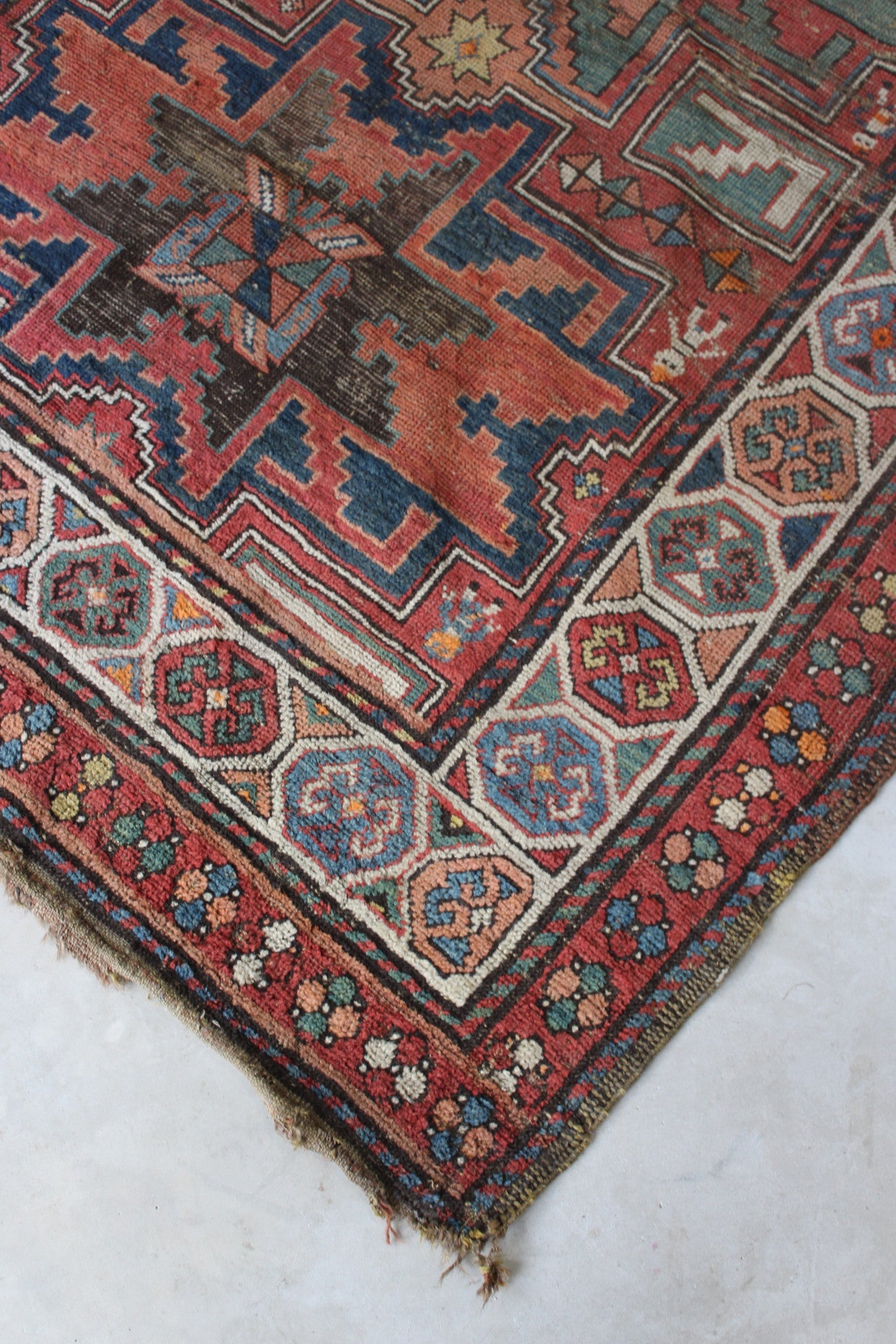 Antique Armenian Garabagh Rug - Kernow Furniture