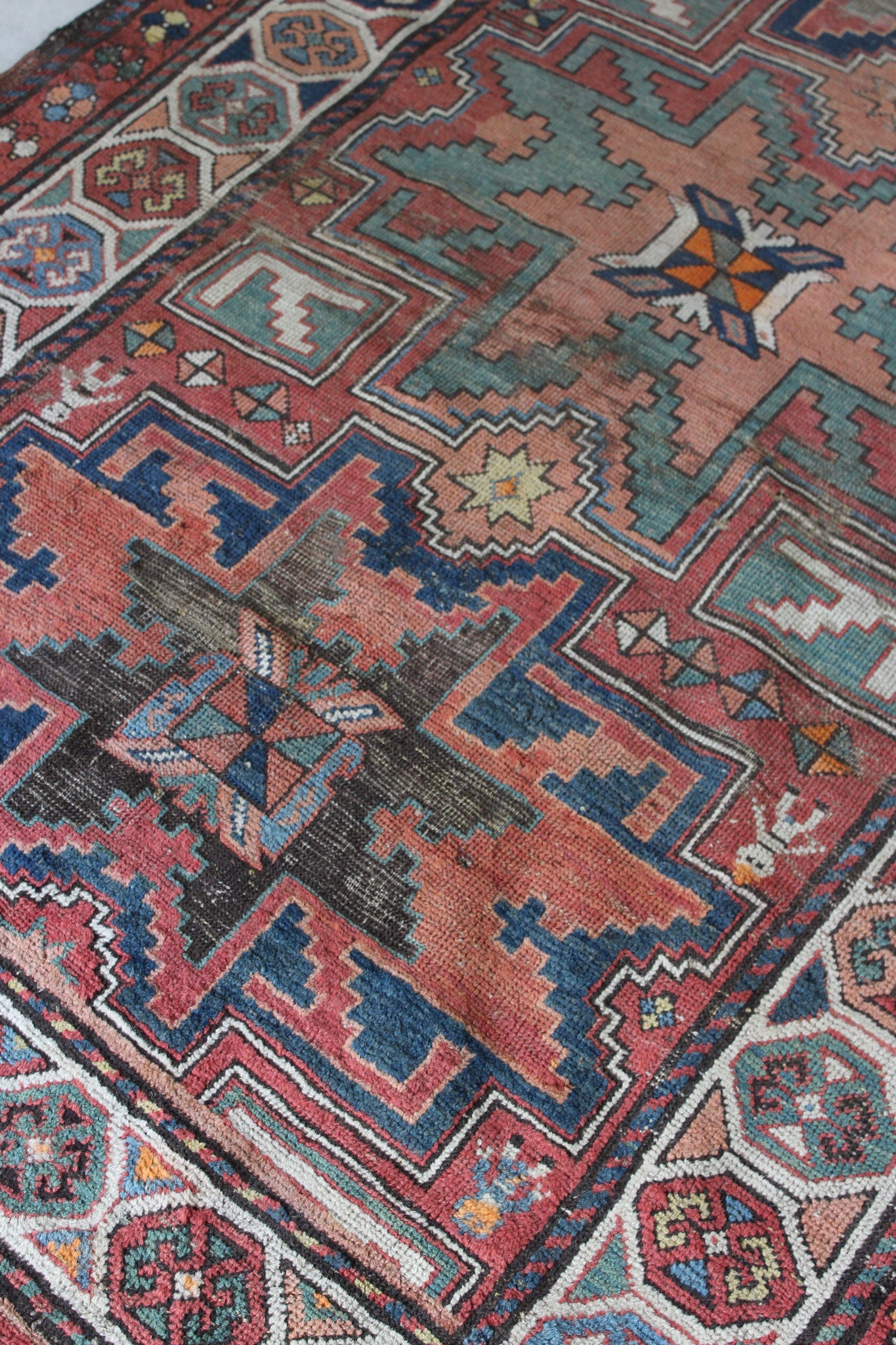 Antique Armenian Garabagh Rug - Kernow Furniture