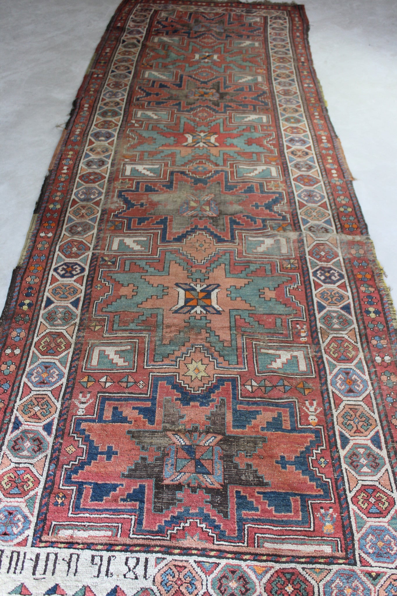 Antique Armenian Garabagh Rug - Kernow Furniture