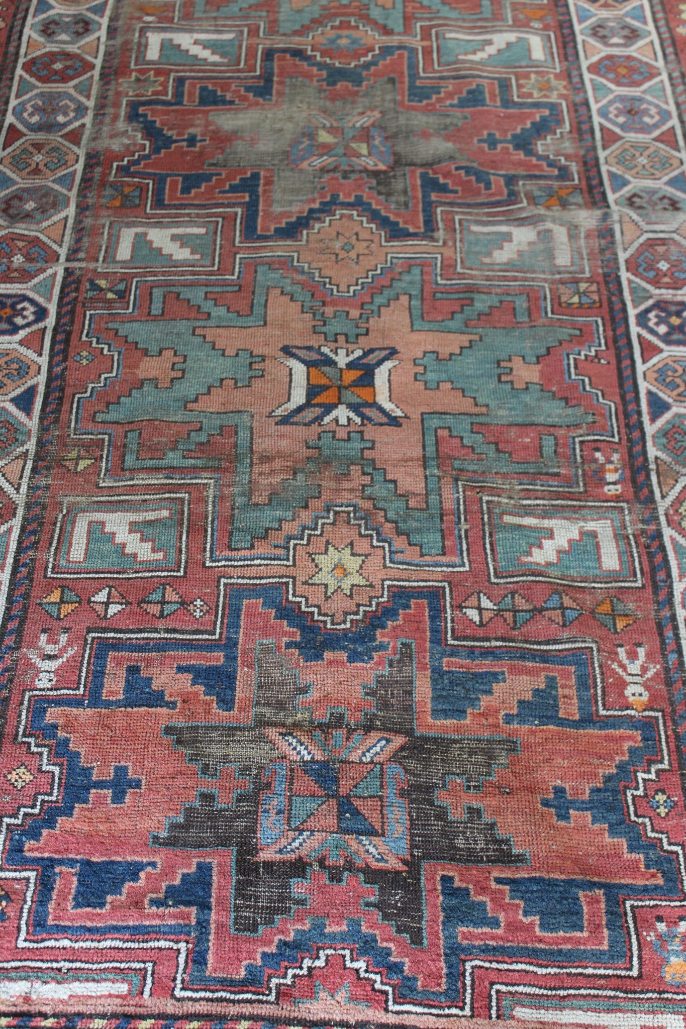 Antique Armenian Garabagh Rug - Kernow Furniture