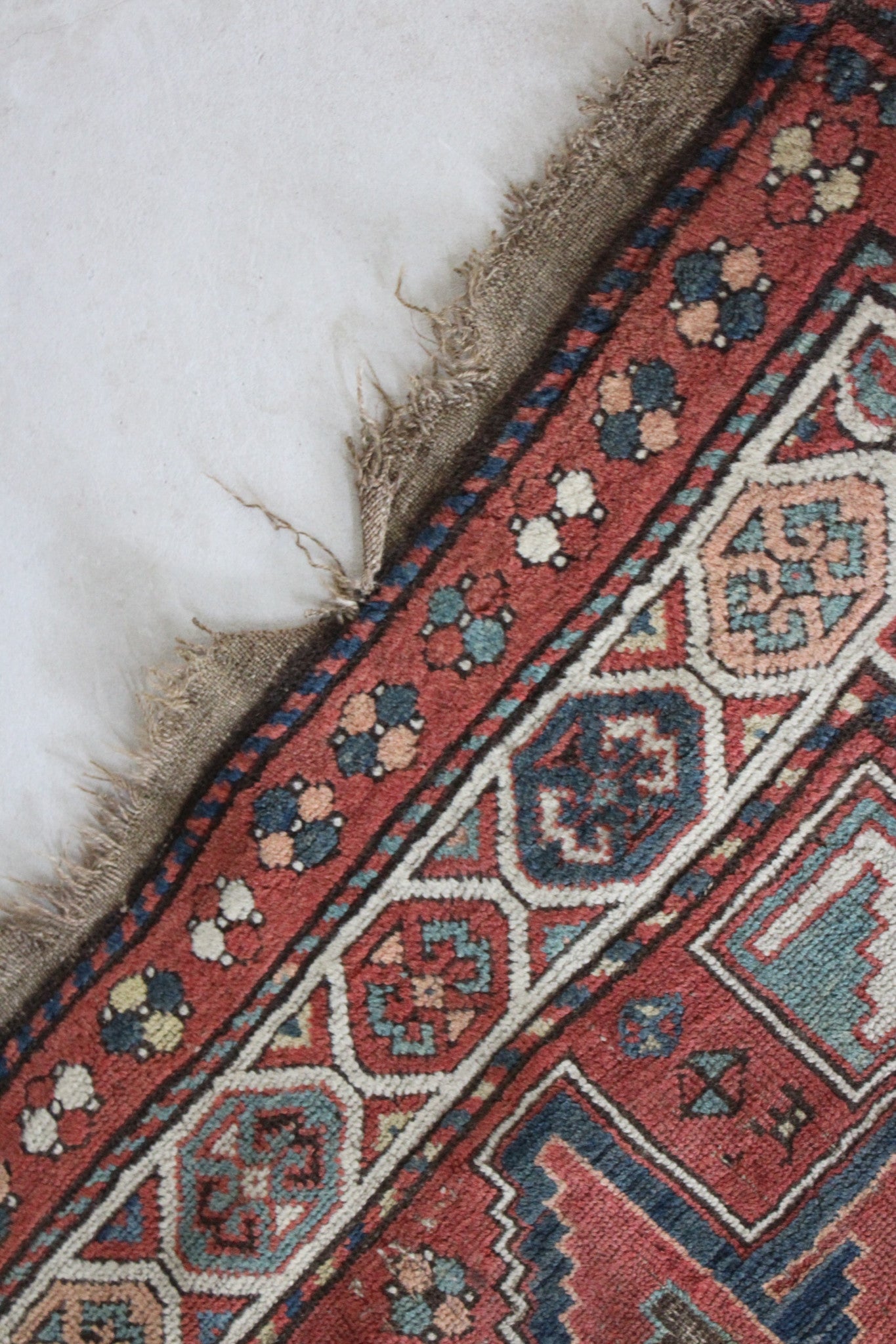 Antique Armenian Garabagh Rug - Kernow Furniture