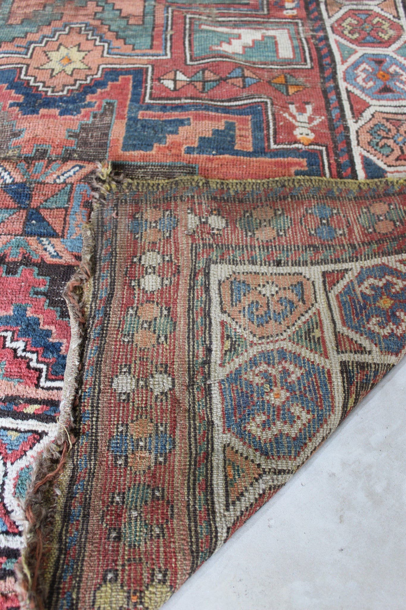 Antique Armenian Garabagh Rug - Kernow Furniture