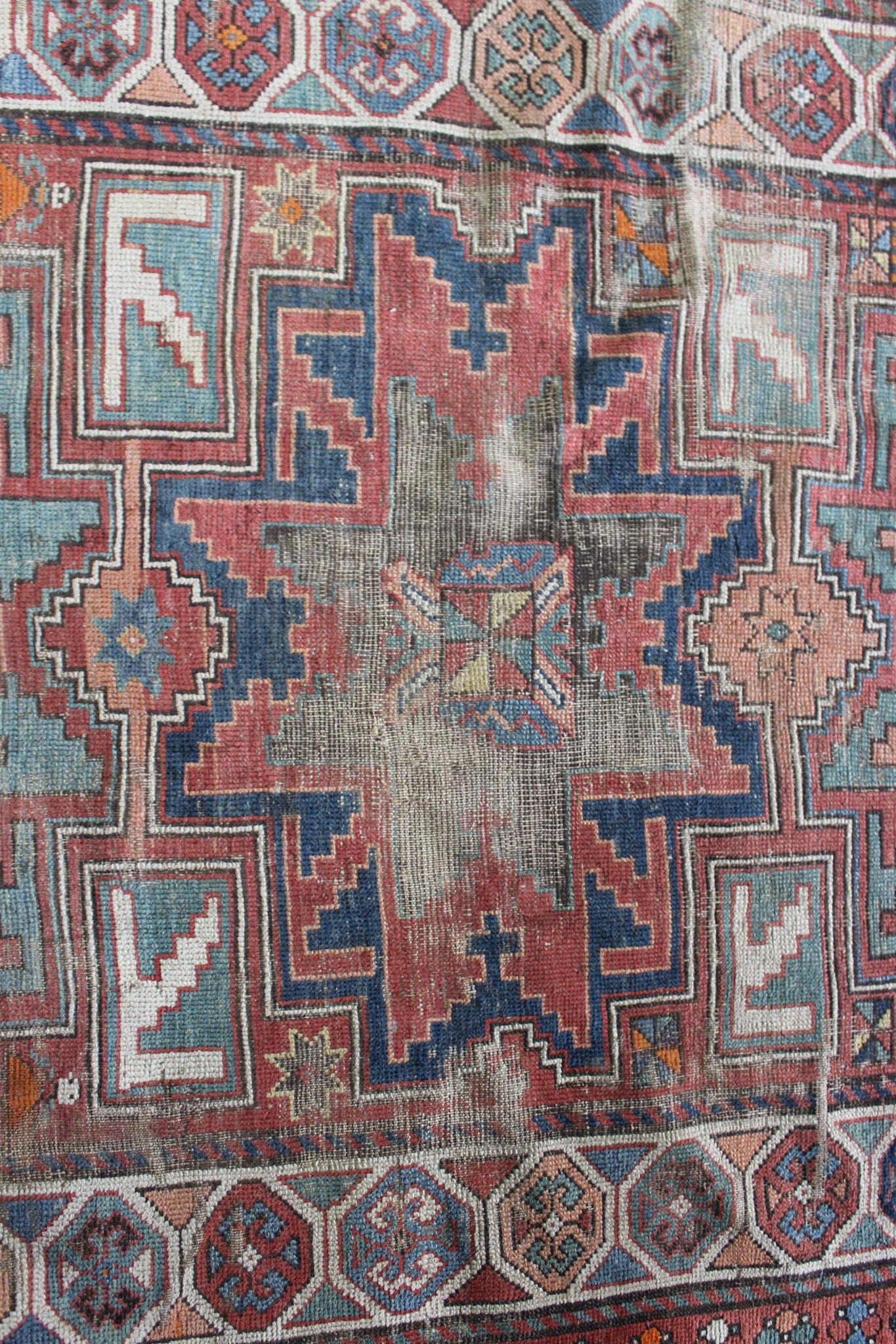 Antique Armenian Garabagh Rug - Kernow Furniture