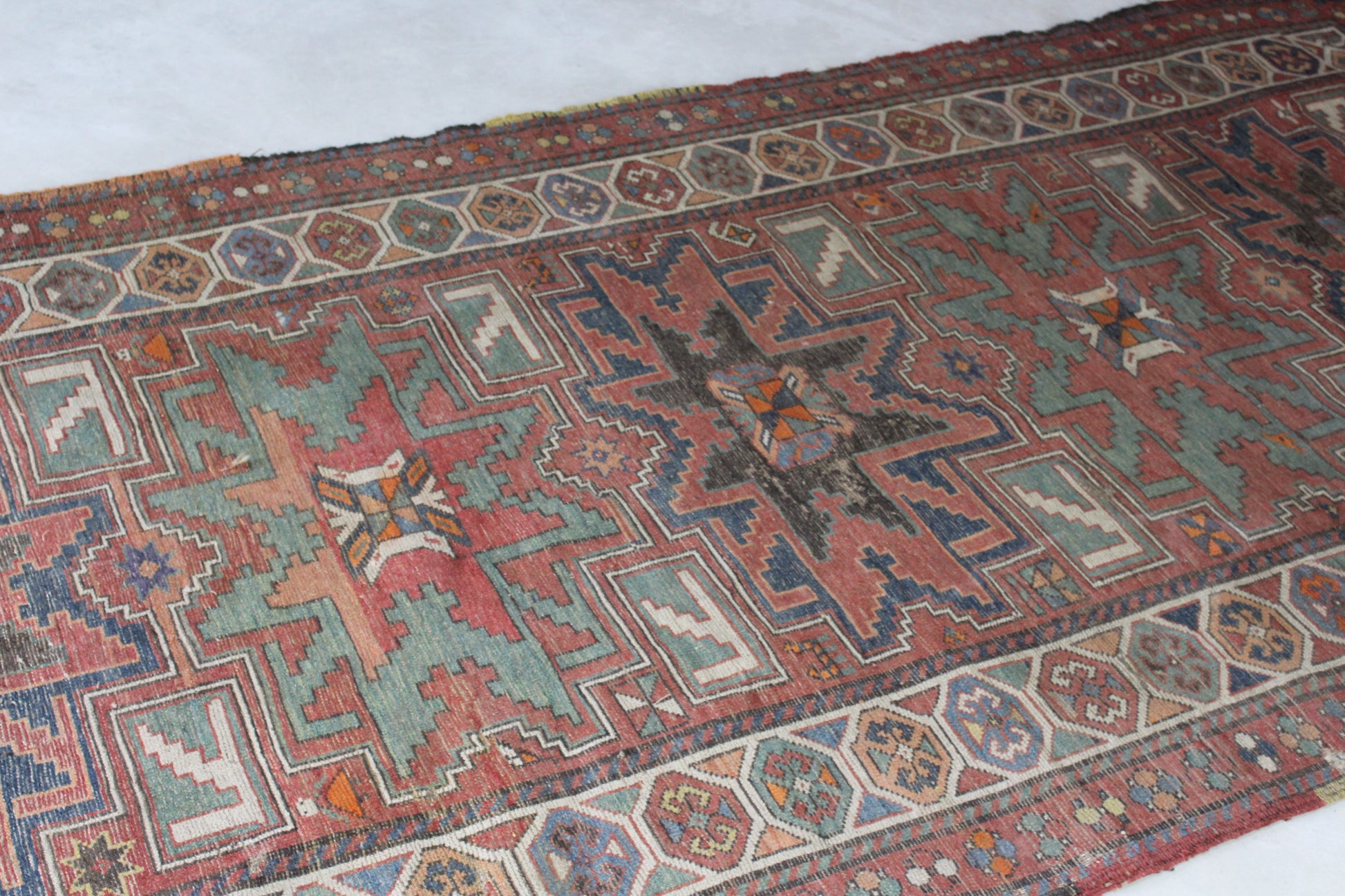 Antique Armenian Garabagh Rug - Kernow Furniture