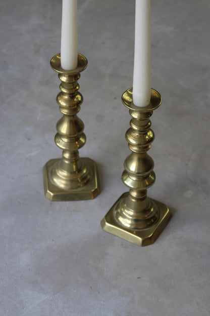 Pair Traditional Style Candlesticks - Kernow Furniture