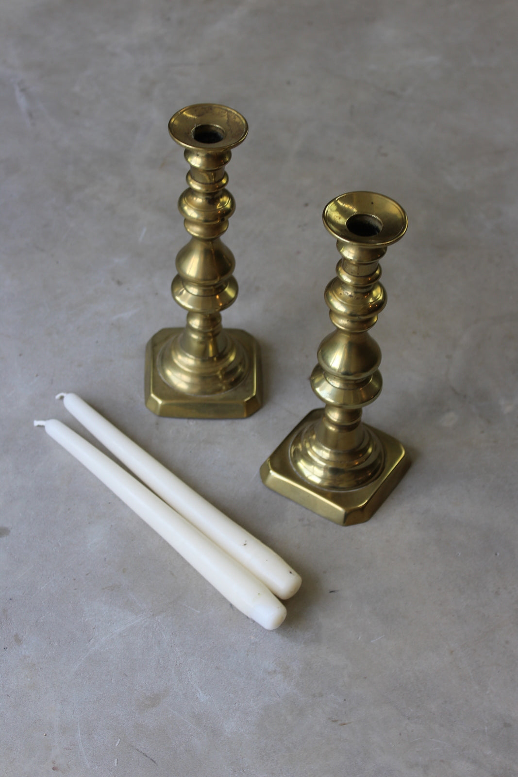 Pair Traditional Style Candlesticks - Kernow Furniture