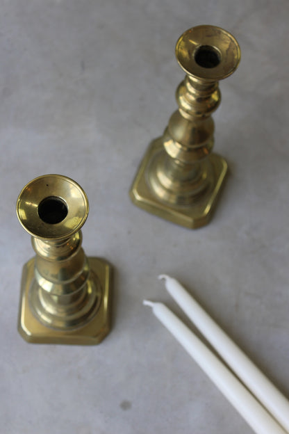 Pair Traditional Style Candlesticks - Kernow Furniture