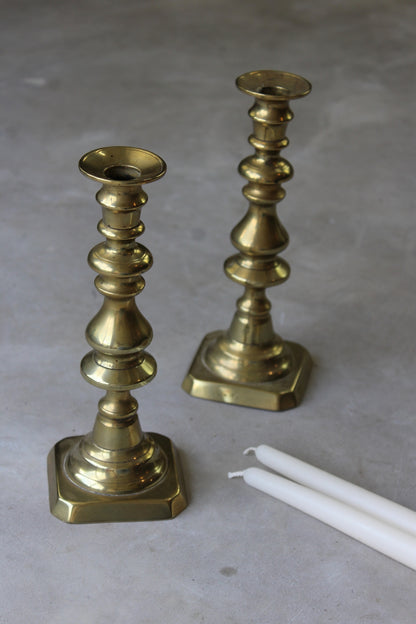 Pair Traditional Style Candlesticks - Kernow Furniture