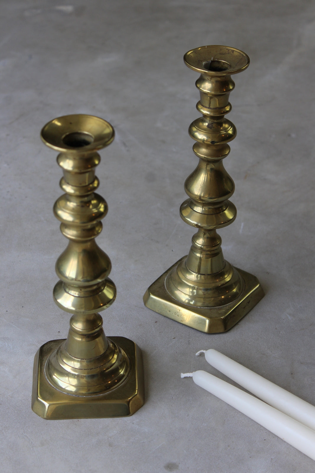 Pair Traditional Style Candlesticks - Kernow Furniture