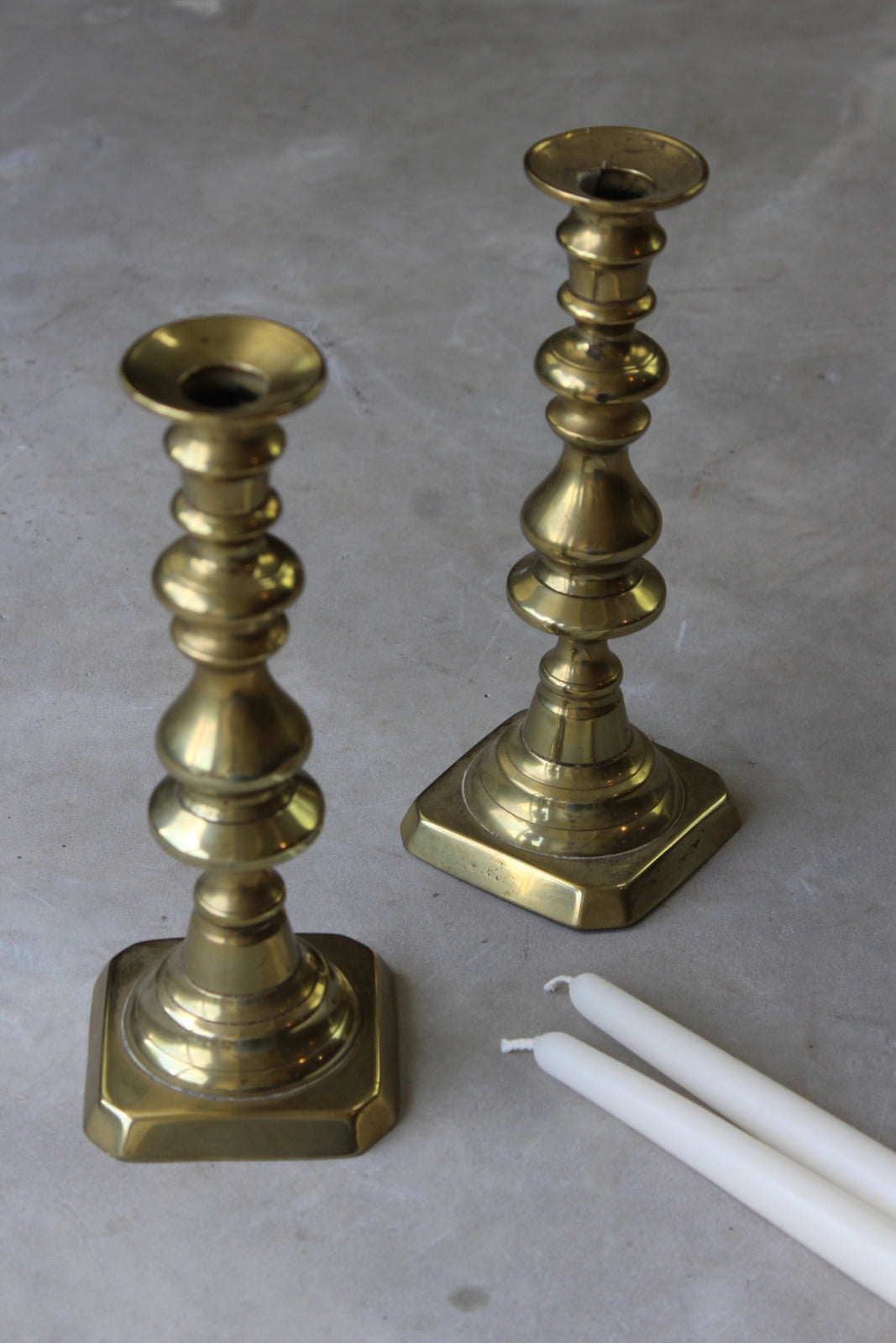 Pair Traditional Style Candlesticks - Kernow Furniture