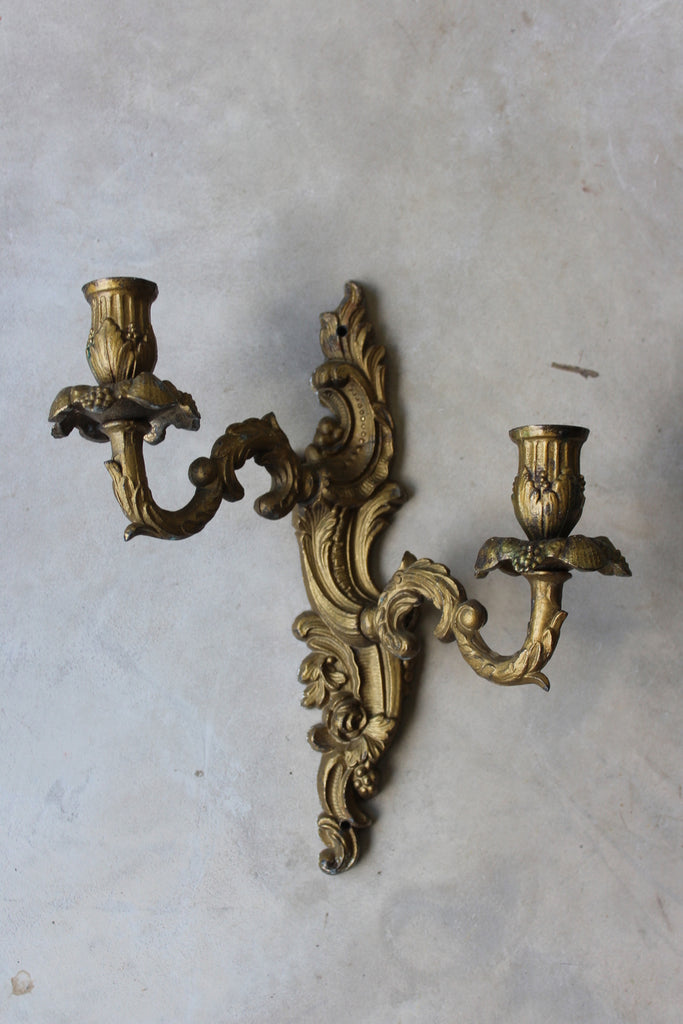 French Candle Wall Sconce - Kernow Furniture
