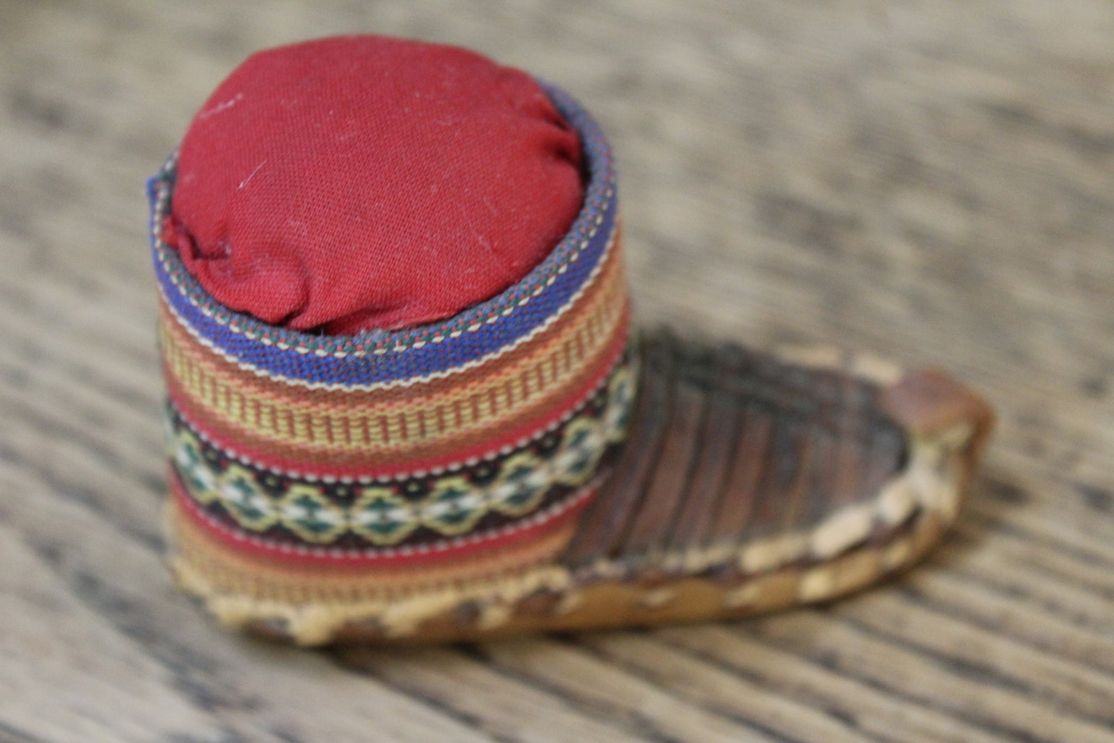 Vintage Moroccan Style Shoe Pin Cushion - Kernow Furniture