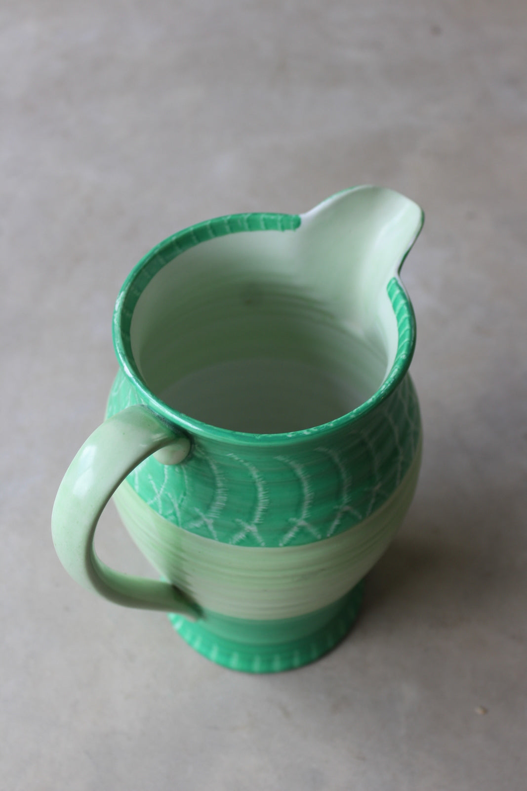 Green Shelley Jug - Kernow Furniture