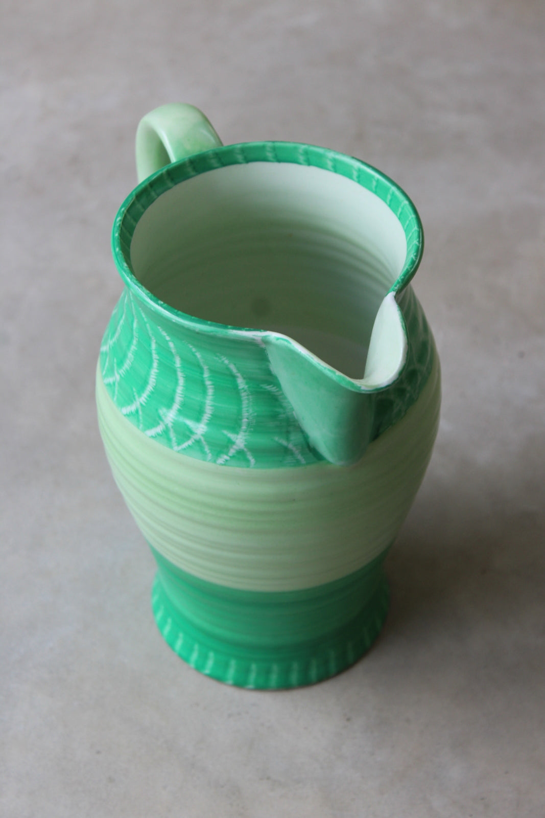 Green Shelley Jug - Kernow Furniture