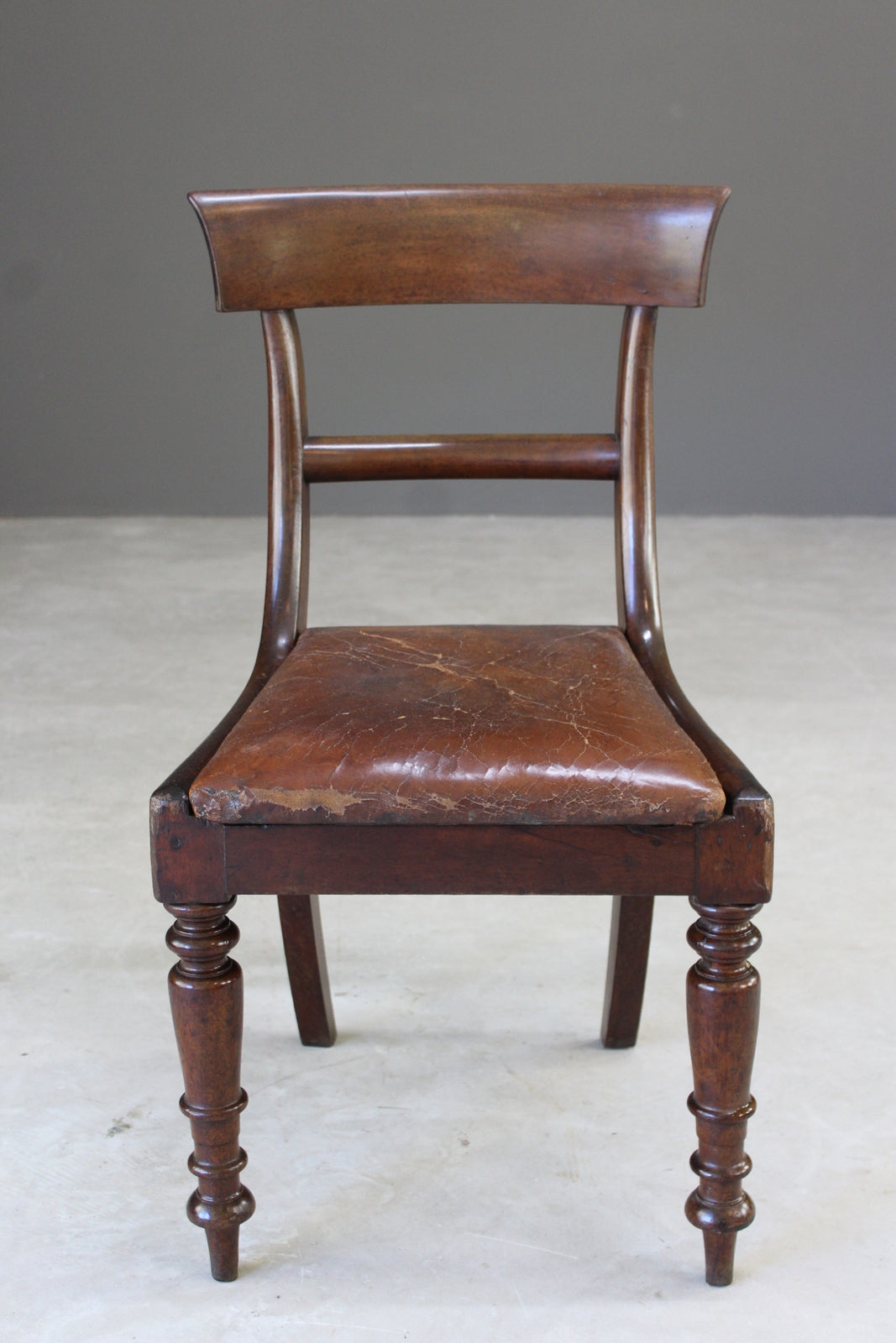 Single Mahogany William IV Dining Chair - Kernow Furniture