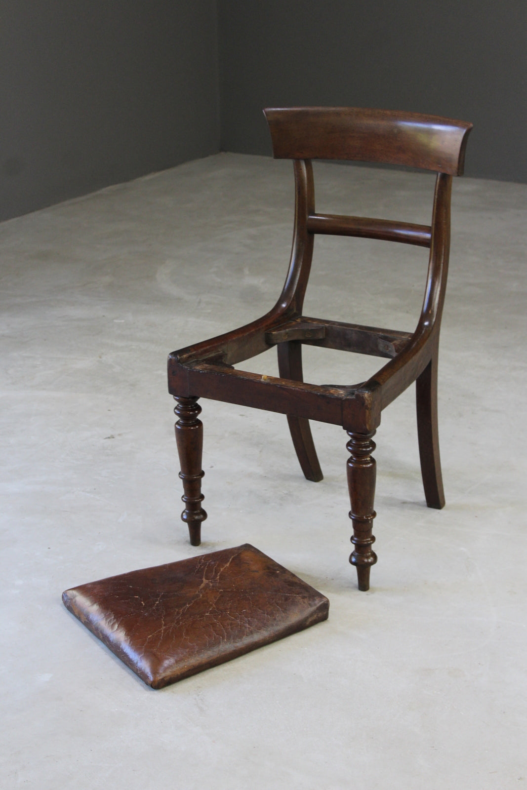 Single Mahogany William IV Dining Chair - Kernow Furniture