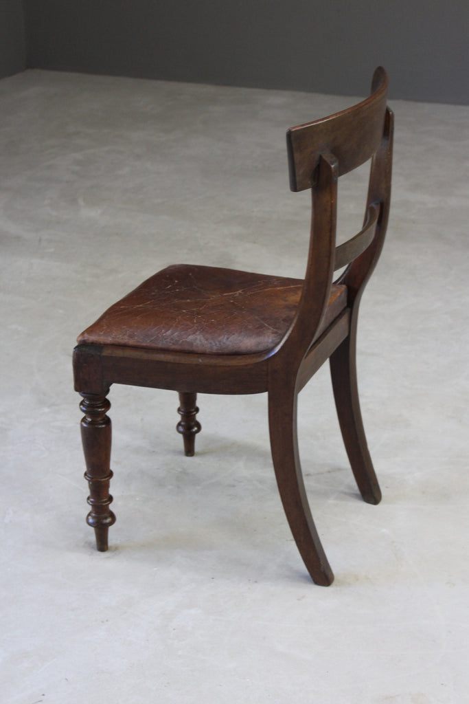 Single Mahogany William IV Dining Chair - Kernow Furniture