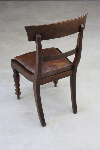 Single Mahogany William IV Dining Chair - Kernow Furniture