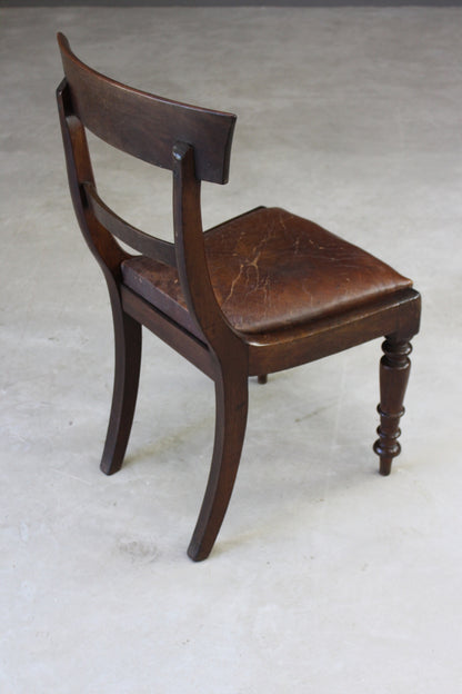 Single Mahogany William IV Dining Chair - Kernow Furniture