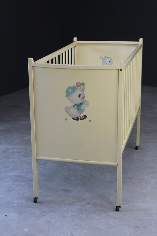 Retro Wooden Childs Cot - Kernow Furniture